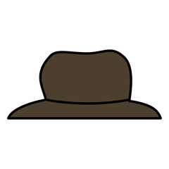 gentleman hat isolated icon vector illustration design