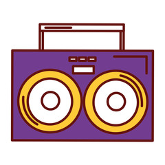 music player vintage style vector illustration design