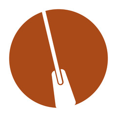 Wood rowing isolated icon vector illustration design