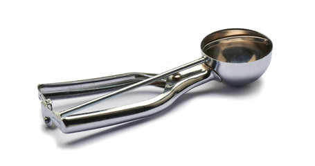 Metal Ice Cream Scooper isolated