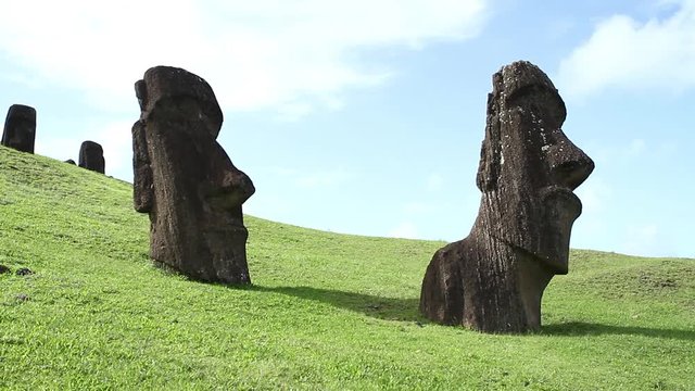Easter island monuments