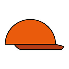 helmet construction isolated icon vector illustration design