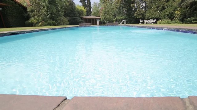 Backyard swimming pool