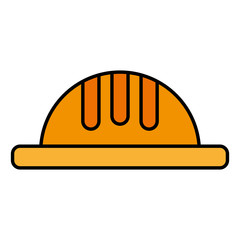 helmet construction isolated icon vector illustration design
