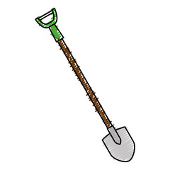 shovel construction isolated icon vector illustration design