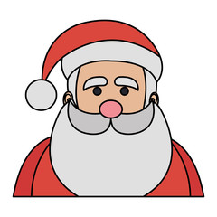 santa claus avatar character vector illustration design