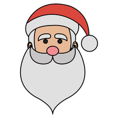 santa claus avatar character vector illustration design