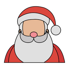santa claus avatar character vector illustration design