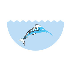 sea fish isolated icon vector illustration design