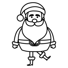 santa claus avatar character vector illustration design