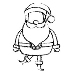 santa claus avatar character vector illustration design