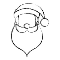 santa claus avatar character vector illustration design