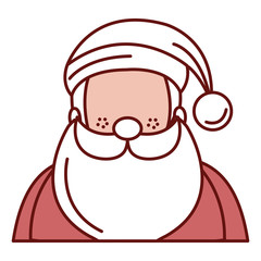 santa claus avatar character vector illustration design