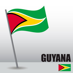 Flag of the Guyana country