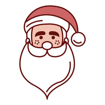 santa claus avatar character vector illustration design