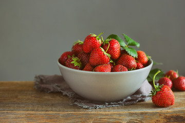 Strawberries in a bowl