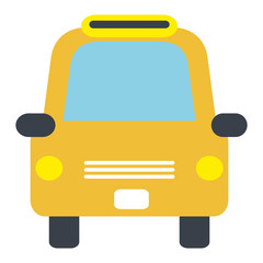 taxi front service icon vector illustration design