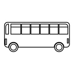 bus vehicle isolated icon vector illustration design