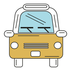 taxi front service icon vector illustration design