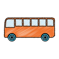 bus vehicle isolated icon vector illustration design