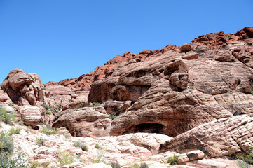 Rock Formation in Red Rock Canyon, Nevada