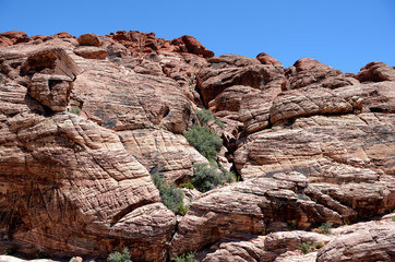 Rock Formation in Red Rock Canyon, Nevada
