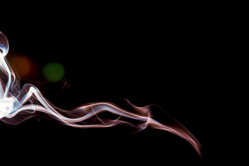Magic Abstract fume pattern over the black background