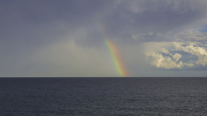 Rainbow on the beach after storm 2