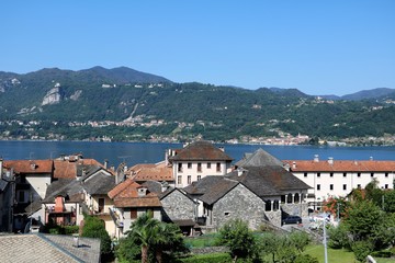 Obraz premium Orta San Giulio at Lake Orta, Piedmont Italy 