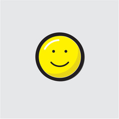Fototapeta premium smile blue yellow emoticon emo 