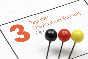 3. Oktober - Kalenderblatt - Tag der Deutschen Einheit