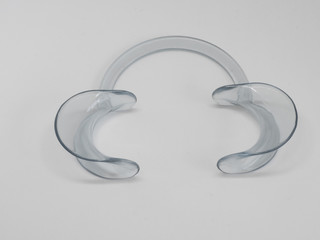 Lip Retractor for Teeth Whitening. Close up shot