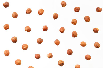 Composition of nuts pattern - hazelnut - 164868783