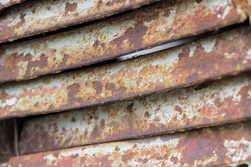 old rusty sewer ventilation grille