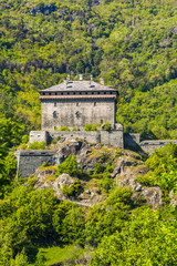 Verres Castle, Aosta Valley, Northern Italy