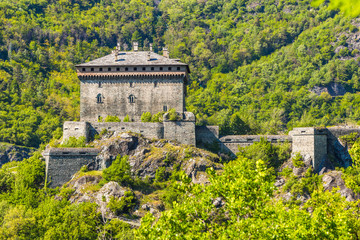 Verres Castle, Aosta Valley, Northern Italy