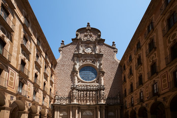 Plateresque Revival facade of the church built by Francisco de Paula del Villar y Carmona. Santa...