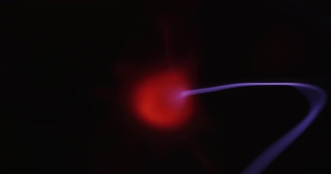 Lightning plasma ball, close up