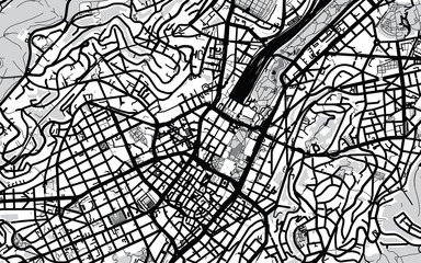 Obraz premium Vector city map of Stuttgart, Gernamy