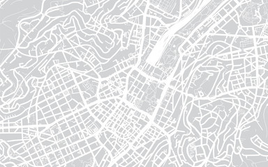 Vector city map of Stuttgart, Gernamy