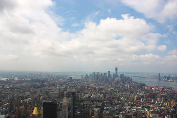 New York view from the Empire states building