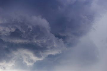 Fototapeta na wymiar The gloomy sky , storm, clouds