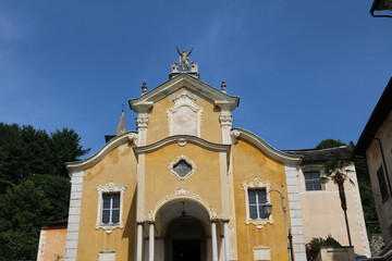 Fototapeta na wymiar Church of Santa Maria Assunta in Orta San Giulio, Piedmont Italy