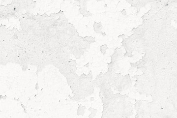 Concrete vintage grunge light texture and background. Old cement white painted scratched wall.
