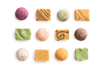 Various sweet candies.