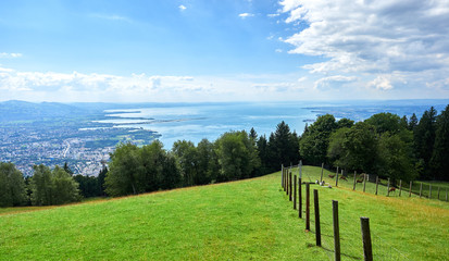 Obraz premium Blick vom Pfänder auf den Bodensee