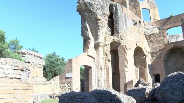Villa Adriana Tivoli La Biblioteca greca