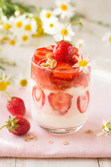 Smoothie with strawberry