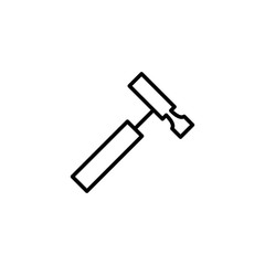 reflex hammer icon on white background