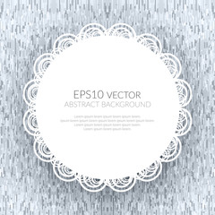 Abstract background with a white circle in the Center. The texture of the geometric shapes.